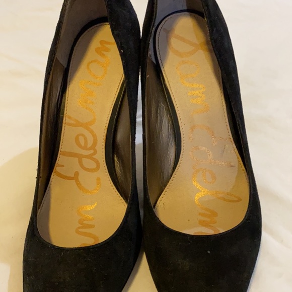 Sam Edelman Zola Black Suede Leather Heel - Picture 4 of 6